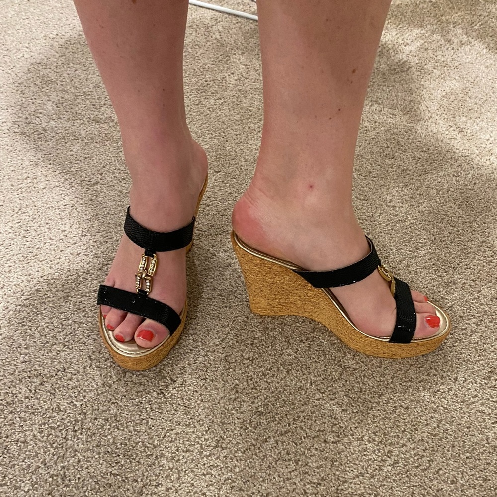 Strappy Wedge Sandals